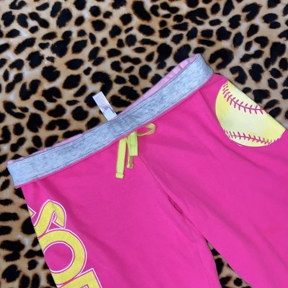 •JUSTICE• hot pink capri sweatpants/jogger in size 16 - Picture 6 of 8